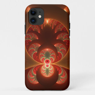 Leuchtendes abstraktes modernes orange-rotes Frakt Case-Mate iPhone Hülle