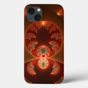 Leuchtendes abstraktes modernes orange-rotes Frakt Case-Mate iPhone Hülle