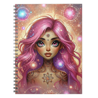 Leuchtendes Aura Radien Reflections-Notebook Notizblock