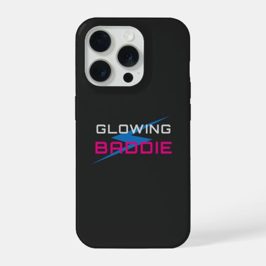 Leuchtendes Baddie Neon-Ästhetik iPhone Hülle (Rückseite)