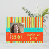 Leuchtendes Badetuch/orange/Limon Einladung (Stehend Vorderseite)