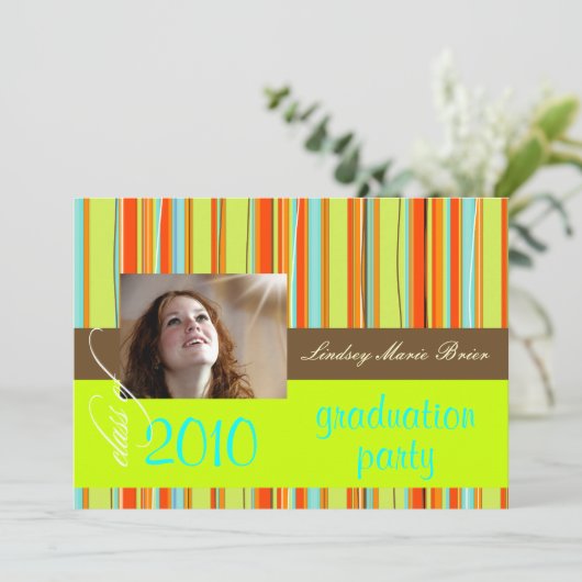 Leuchtendes Badetuch/orange/Limon Einladung (Stehend Vorderseite)