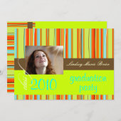 Leuchtendes Badetuch/orange/Limon Einladung (Vorne/Hinten)