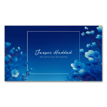 Leuchtendes Blaues Blumen-Monochrom