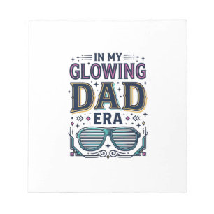 Leuchtendes Dad Era Retro Neon Sonnenbrille Shirt_ Notizblock