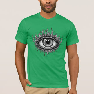 Leuchtendes drittes Auge-Design T-Shirt