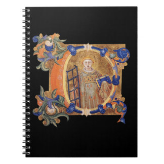 Leuchtendes erstes C-Notebook Notizblock