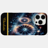 Leuchtendes Fahrrad wird gegen ein dunkles Case-Mate iPhone Hülle (Rückseite (Horizontal))