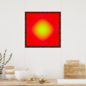 Leuchtendes gelbes Licht Poster (Küche)