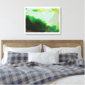 leuchtendes Grün Leinwanddruck (Insitu (Schlafzimmer))