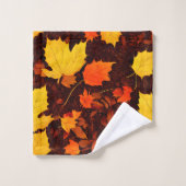 Leuchtendes Herbstleaves Badetuch-Set Badhandtuch Set (Waschlappen)