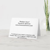 Leuchtendes Herz Karte (Rückseite)