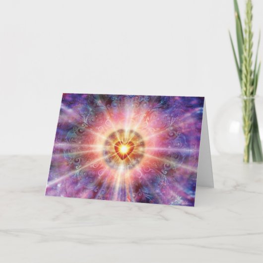 Leuchtendes Herz Karte (Vorderseite)