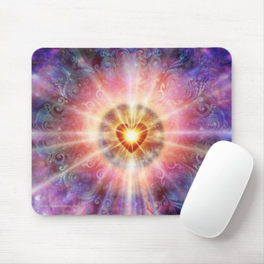 Leuchtendes Herz Mousepad (Mit Mouse)