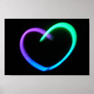leuchtendes Herz Poster