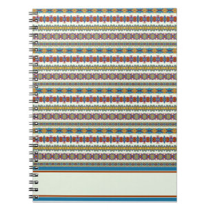 Leuchtendes indisches Muster Notizblock