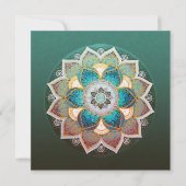 Leuchtendes Mandala - Grußkarte (Vorderseite)