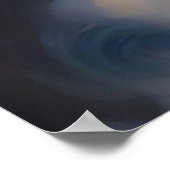 Leuchtendes Mystical Smoke Modernes Abstraktes Pos Poster (Ecke)