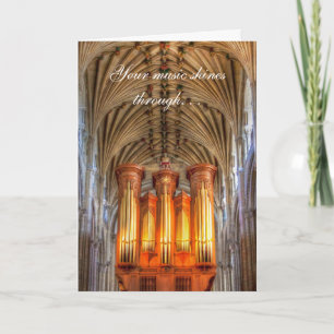 Leuchtendes Orgel-Dankeschön-Karte Dankeskarte