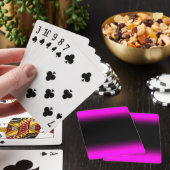 Leuchtendes Pinkish lila und schwarzes Ombre Spielkarten (In Situ)