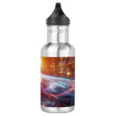 Leuchtendes Quantengitter Edelstahlflasche (Rechts)