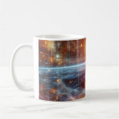 Leuchtendes Quantengitter Kaffeetasse (Links)