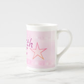 leuchtendes Rosa Porzellantasse (Rechts)