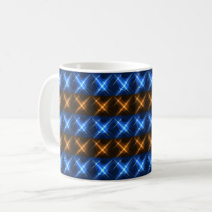 Leuchtendes Streifen-Stern-Muster Kaffeetasse