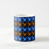 Leuchtendes Streifen-Stern-Muster Kaffeetasse (Mittel)