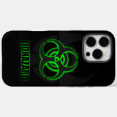 Leuchtendes Symbol für grüne Biogefährdung Case-Mate iPhone Hülle (Rückseite (Horizontal))