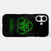 Leuchtendes Symbol für grüne Biogefährdung Case-Mate iPhone Hülle (Rückseite (Horizontal))