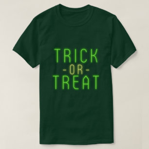 Leuchtendes Trick oder Treat Halloween T-Shirt