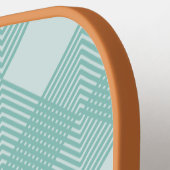 Leuchtendes türkisfarbenes blaues Diamant-Schaltmu Pickleball Schläger (Linke Seite)