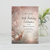 Leuchtendes Waldreich von Sparkle und Blüte Einladung (Stehend Vorderseite)