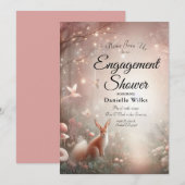 Leuchtendes Waldreich von Sparkle und Blüte Einladung (Vorne/Hinten)