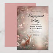 Leuchtendes Waldreich von Sparkle und Blüte Einladung (Vorne/Hinten)