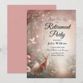 Leuchtendes Waldreich von Sparkle und Blüte Einladung (Vorne/Hinten)