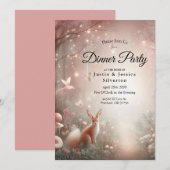 Leuchtendes Waldreich von Sparkle und Blüte Einladung (Vorne/Hinten)