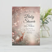 Leuchtendes Waldreich von Sparkle und Blüte Einladung (Stehend Vorderseite)