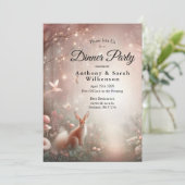 Leuchtendes Waldreich von Sparkle und Blüte Einladung (Stehend Vorderseite)