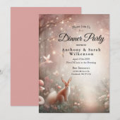 Leuchtendes Waldreich von Sparkle und Blüte Einladung (Vorne/Hinten)