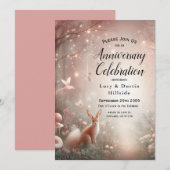 Leuchtendes Waldreich von Sparkle und Blüte Einladung (Vorne/Hinten)