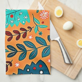 Leuchtendes Weihnachtsmuster-Design Geschirrtuch (Viertel Falte)
