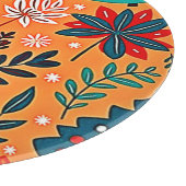 Leuchtendes Weihnachtsmuster-Design Schneidebrett (Ecke)