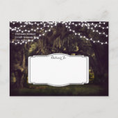 Leuchteneichenbaum Save the Date Postkarten (Rückseite)