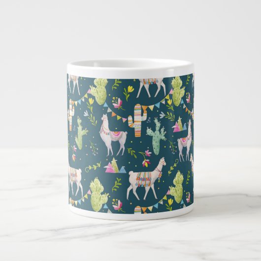 Leuchtenmuster Jumbo-Tasse (Vorderseite)