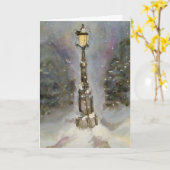 Leuchtenpost in der Blue-Holiday-Karte Karte (Gelbe Blume)