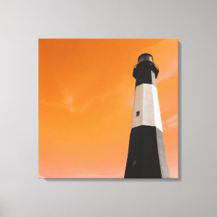 Leuchtenstation der Insel Tybee Leinwanddruck
