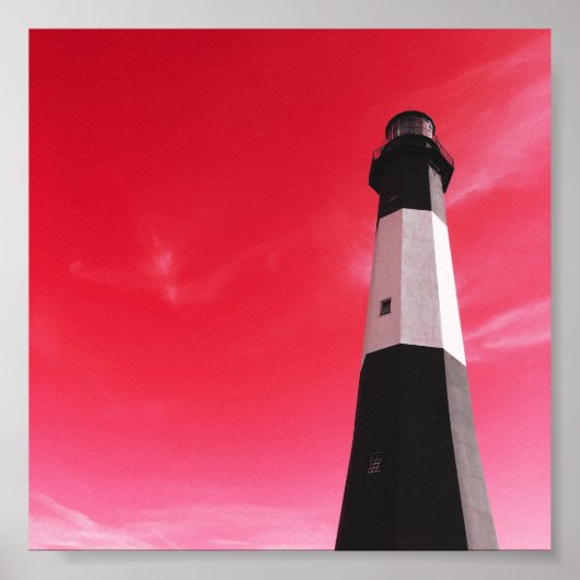 Leuchtenstation der Insel Tybee Poster (Vorne)