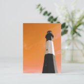 Leuchtenstation der Insel Tybee Postkarte (Stehend Vorderseite)